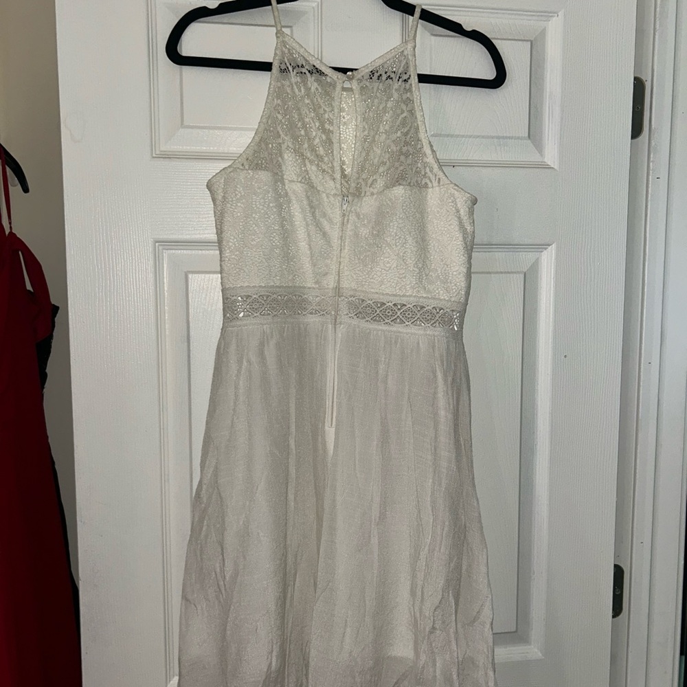 Iz Byer Ivory Lace Dress
